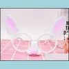 Autres fournitures de fête d'événement Mignon Pâques Lapin Lunettes Mascarade Ball Prop Creative Funny Lunettes De Mariage Fête D'anniversaire Decora Dhtsu