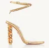 aquazzura Designer High Luxurious heels women Shoes Aura high-quality Plexi Sandal straps Shoes lady wedding shoess thin Party Sandalias With Box