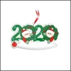 زينة عيد الميلاد أكريليك الحلي عيد الميلاد الحلي المعلقات DIY خط اليد قناع الأسرة الاسم قلادة كلمة الكلمات الزخرفة DHPZ6