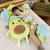 Leuke pluche speelgoed avocado -pop met met hoed gevuld fruitvoedsel kawaii avocado kussen schattige zachte pop voor ldren slaapkamer decor kussen J220729