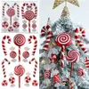 Juldekorationer blandar söt Xmas Candy Canes Lollipop Tree Balls Ornament Häng Hemdekoration 2023 Navidad Natal Noel Decor 221124