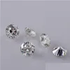 느슨한 보석 3.0mm10mm 느슨한 느슨한 Moissanite 석재 근처 흰색 D 색상 라운드 컷 우수한 등급 VV 배달 보석 DHGARDEN DHKRF