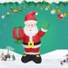 Рождественские украшения 1,35 м Гигантские Санта -Клаус Садовый Аранжировка Надувные игрушки для газоновода взорвать.