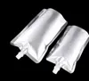 Förpackningspåsar doypack 150 ml 250 ml 350 ml 500 ml aluminiumfolie Stand Up Spout Liquid Bag Pack Beverage Squeeze Drink Spout Pouch SN341