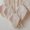 Taquestres folhas macru de sonho apanhador boho parede pendurada na tapeçaria de tapeçaria decoração bohemian decoração de decoração de fazenda dormitório