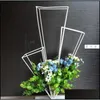 Dekoracja imprezy Dekoracja Trzy kolumny Flower Stable Iron Art Table Centerpieces