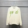 Heren Hoodies Sweatshirts Designer Hoge versie 2022 Early Autumn New Gu Family Lightning Letter Gedrukte heren- en damesronde nek losse Terry Sweater L76J