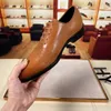 2023 Men Dress Shoes Genuine Leather Party Wedding Flats Male Classic Brand Designer Formal Business Oxfords Size 38-44