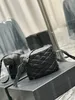 10A najwyższego poziomu lustra June Bag Mini 19cm damskie prawdziwe skórzane jambskina kołdana torebka torebka torebki Crossbody Black