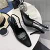 Top Quality Dress Shoes Designer Leather High Heels Stylish Women Wedding Party Sexy Heel Sandals Woman Pumps ASDD