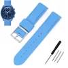 Watch Bands Curved End 20mm Rubber Strap Suitable For Moon Colorful Watchband Fashion Acessories