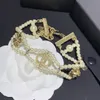 Alle Chakren Perlen Armbänder Frauen Designer Marke Luxus zeitloses Paar Perlenperlen Klee Armband Frauen Hochwertiges Schmuck Gold Charme Armband mit Kasten
