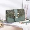 Designer Shoulder Bag Cross Body Chain Clutch Flap Totes Bags Wallet Check Velour Thread Purse Double Birds Solid Hasp Waist Square Stripes Women leather messenger