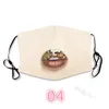 Designermasken M￼ndungen Z￤hne Lippenstaub Gesichtsmasken Kristall bedrucktes Baumwoll Mascarilla Waschbarem benutzerdefiniertem Mascherin Fash Dhgarden Dhdhk