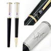 Świetna edycja Ingrid Bergman Mnote Fountain Pen Pen Office School Classic Spiratery z losowym kamieniem