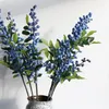 زهور الزهور محاكاة التوت الأزرق التوت المنزل الديكور مزيف الدعائم فاكهة الرماية عيد الميلاد