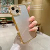 BLING DIAMOND PLATING PAPLER ÄNDRA FALL för iPhone 15 14 Plus 13 12 11 Pro Max XR XS Max X 8 7 Luxury Chromed Metallic Soft TPU Glitter Gradient Fine Hole Telefonskydd