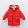 Down Coat Girls Winter Hapleed Warm Gededed Jacket Boys jas overjas 210 jaar oude modestijl Koreaanse versie Casual kinderkleding 221125