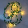 Cuerdas 10/30 LED Romántico Ivy Vine Fairy String Lights 2/3m Hoja Guirnalda Lámpara USB / Batería para Navidad Boda Fiesta Decoración para el hogar