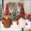 Decorações de Natal Novas Decorações de Natal Nórdicas Gnome Gnome de Santa Gnome Mão amarrada Bouquet Elf DollParty Festive Supplies DHW3D