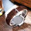 Wristwatches 2022 High Quality Brand Men Watches Casual Fashion Men's Leather Strap Quartz Watch Outdoor Sports Blue 3 Color