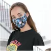 Máscaras de grife camuflagem Muti Colors Dust máscara facial Mascarilla Moda lavável Mascherine Mascherine Custom respirável dobra dhgarden dhmh8