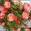 Decorative Flowers Wreaths Pe Foam Artificial Flower Four Layers Petals Simated Little Daisy Countryside Home Furnishing Decoratio Dhnvo