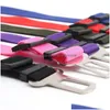 Dog Collars Leashes Pet Adjustable Dog Cat Car Safety Belt Seat Leash Harness Vehicle Seatbelt Accessories Drop Delivery Home Gard Dhohe