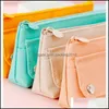 Pencil Bags Oxford Cloth Pencil Case Kawaii Student Stationery Box Pen Bag Pouch School Supplies White Pink Green Yellow 898 B3 Drop Dhwes