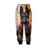 Männer Hosen Männer/Frauen Deutscher Schäferhund 3D Gedruckt Casual Mode Streetwear Männer Lose Sportliche Lange F24