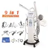 Professionell 9 i 1 multifunktion Microdermabrasion Deep Cleaning Microcurrent Ansikte Steamer LED f￶rstoringslampa ansiktsmaskin