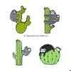 Szpilki broszki powolne Bradypod leniwę Zagraj w kaktus broszka brooch pins Enamel Zwierzę
