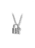 Chains 925 Sterling Silver Spring Flower Butterfly Love Lock Pan Necklace Ladies Jewelry DIY