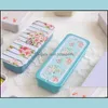 Storage Boxes Bins Mini Flower Design Small Box Slide Iron Boxs Telescopic Carry On Storage Headset Jewelry Chewing Gum Metal 1 6G Dhqg1