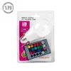 Color-changing remote bulb with memory led color rgb bulb A60 Plastic-coated aluminum constant current A19