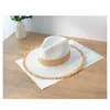 Baretten Zomer Cowboy Cap Casual Zonnehoeden Voor Vrouwen Mode Jazz Stro Mannen Strand Raffia Panama Vizier Hoed Groothandel