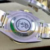 Orologi automatici da uomo Vetro zaffiro 40mm Acciaio 904L Oro giallo 18 carati Quadrante nero Bracciale bicolore Pulito meccanico sportivo Cal.3186 Orologio da uomo con movimento