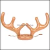 Party Favor Cartoon Inflation Cap Reindeer Antler Hat For Children Christmas Theme Party Decorations Gift Lovely Shape Oversize Head Dh2Nw