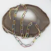Cadeias 18 polegadas 10pcs/lot design colar/pulseira colorida colorida jóias de corrente de cobre atacado