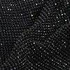 Avondtassen yuocl luxe designer handtas 2022 vrouwen polyester super tas met handvat dames mode mousserende zwarte zirkonia