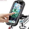 Supporto per telefono moto impermeabile per auto Supporto per manubrio per bici da moto per supporto per smartphone da 4,7-6,8 pollici con touch screen