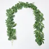 Decorative Flowers 2 Meters Artificial Eucalyptus Vine Ivy Round Leaf Wedding Hall Home Balcony Shopping Mall El Lobby Decoration Willow