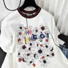 Women's T-Shirt designer Mini High Edition G limited Valentine's Day flower knock collar round neck short sleeve half T-shirt high end women's wear TPHJ