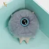 키 체인 럭셔리 디자인 스타일 키 체인 진짜 렉스 모피 괴물 솜털 가방 매력 pompom kids doll 펜던트