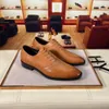 2023 Men Dress Shoes Echt lederen feest Wedding Flats Male klassieke merkontwerper Formele bedrijven Oxfords Maat 38-44