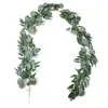 Decorative Flowers 2 Meters Artificial Eucalyptus Vine Ivy Round Leaf Wedding Hall Home Balcony Shopping Mall El Lobby Decoration Willow