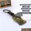 Chave de chaves de chaves pendentes de keyring metal 12 Constell Leather Keychain Rings Bol