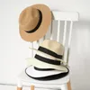 Berets zomerzon hoeden vrouwen mode stro hoed lint strand casual fedoras panama man man capeau femme vouwbaar