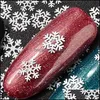 Dekoracje świąteczne Trathin Paznokcie naklejki cekiny Biała seria płatków śniegu Zapasy manicure ozdoby mody naklejki świąteczne deco dhdby