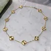 2022 Fashion ketting Elegante tien klaver klassieke kettingen cadeau voor vrouw sieraden hanger zeer kwaliteit 7 kleur